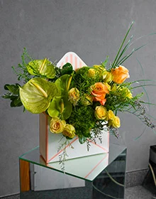 envelope shape luxury flower box
