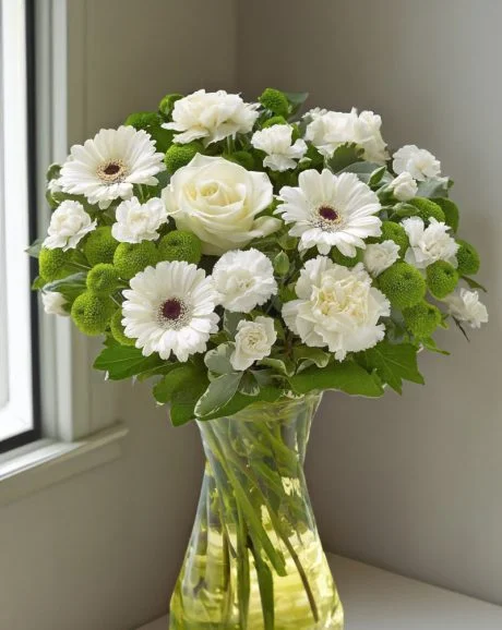 White Harmony in a Vase