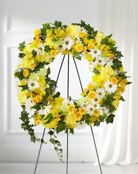 Golden Tribute Wreath