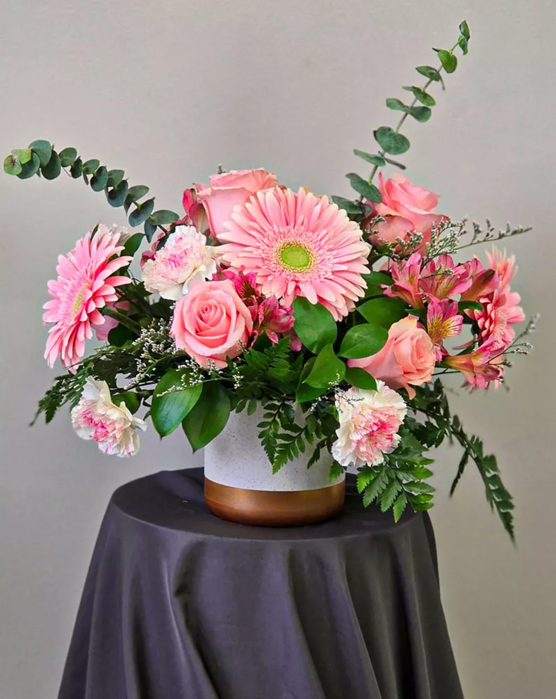 Pink Petal Delight Centerpiece