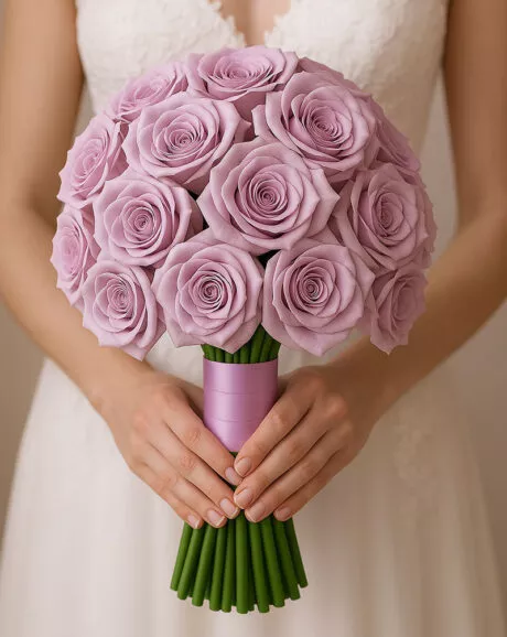 Lavender Roses Bridal Bouquet