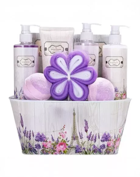 Lilac Spa Gift Basket