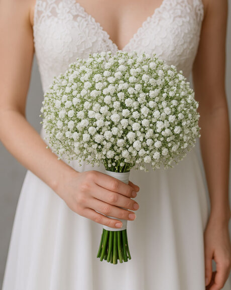 White Baby's Breath Bridal Bouquet