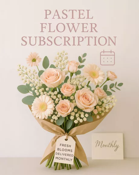Pastel Flower Subscription Bouquet