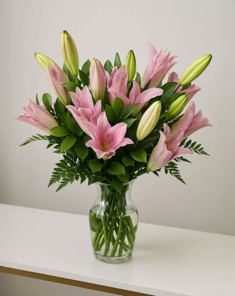 Pink Lily in a Vase
