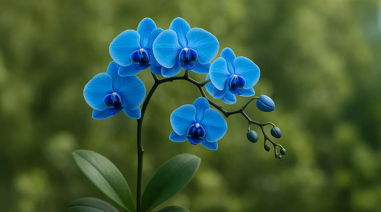 blue orchid plant