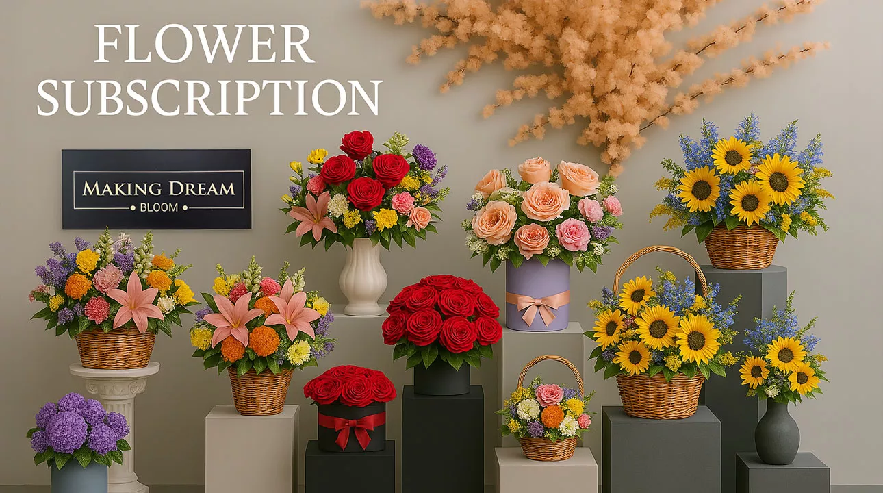 Flower subscription banner