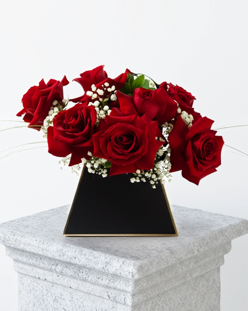 My Black Purse Luxury Sweet Roses