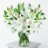 Oriental Lily Bouquet In A Vase