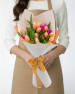20 Mixed Color Tulip Bouquet