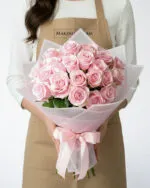 24 Premium Pink Rose Bouquet