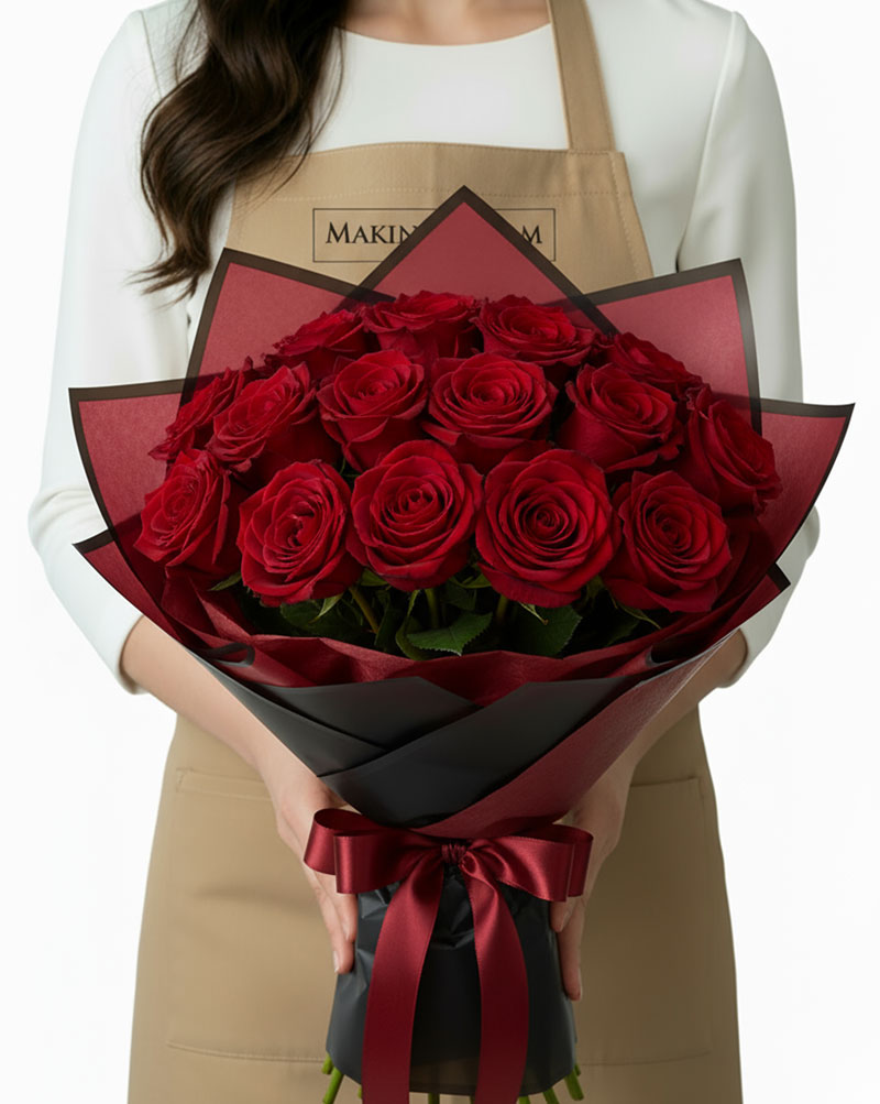 24 Red Roses Bouquet