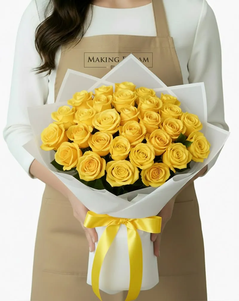 24 Yellow Rose Bouquet