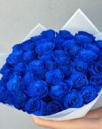 50 Premium Blue Rose Bouquet - Image 2