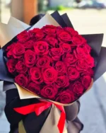 50 Premium Red Roses Bouquet