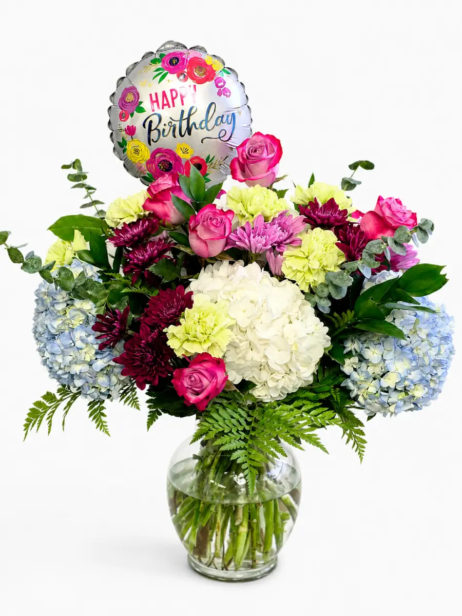 Birthday Hydrangea Wishes