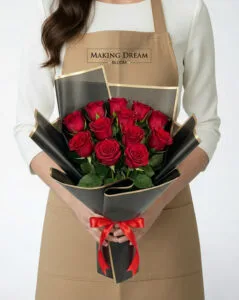 Classic 12 Red Roses Bouquet
