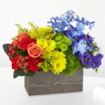 Rainbow Floral Box Bouquet