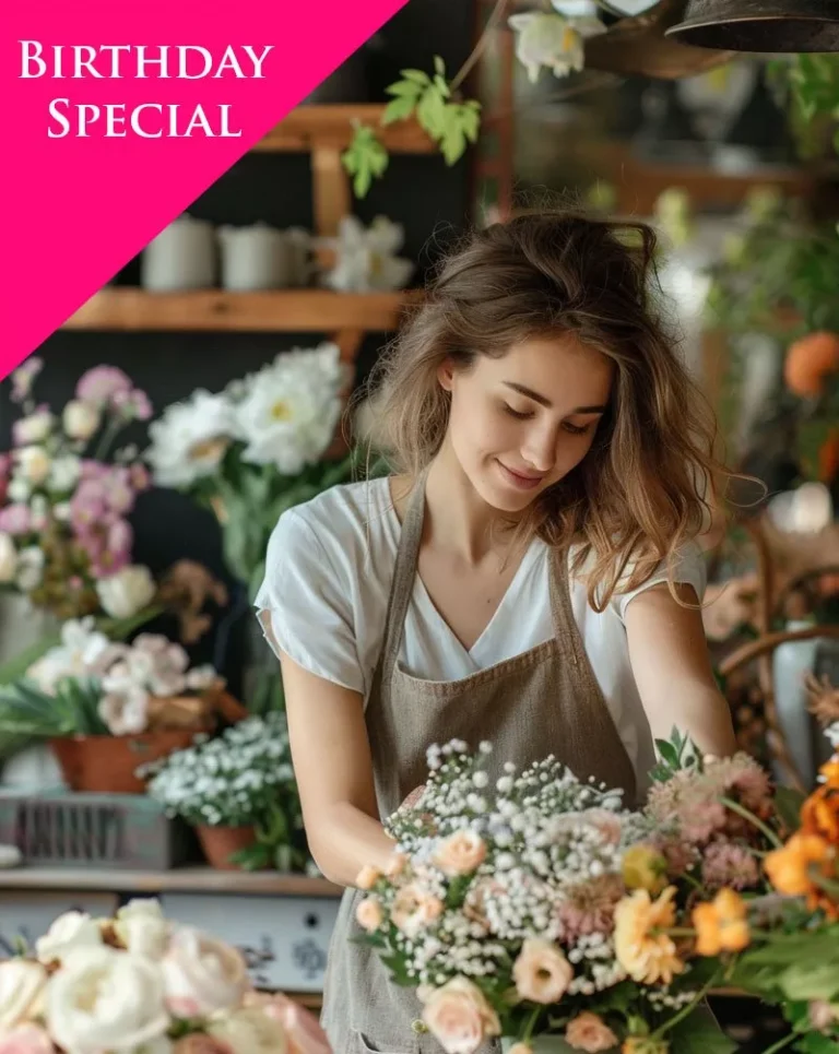 Designer’s Choice Arrangement in a Vase – Birthday