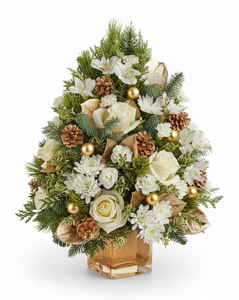 Golden Rose Elegance Tree