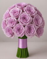 Lavender Roses Bridal Bouquet - Image 2