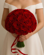 Luxury Red Roses Bridal Bouquet