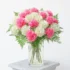 Mixed Color Carnations Bouquet In a Vase