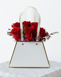 My Gilded Romance White Purse Bloom