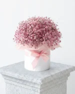 Pink Baby's Breath Flower Box