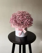 Pink Baby's Breath Flower Box