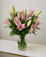 Pink Lily in a Vase - Image 2