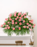 Pink Rose Casket Spray - Image 2