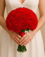 Red Carnation Bridal Bouquet