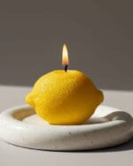 Set of 4 Lemon Candles Package