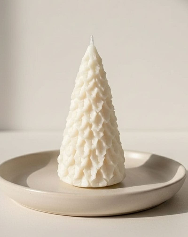 Snow Tree Candle