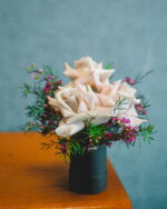 Snowfall Serenity Trio of White Roses