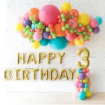 Pastel Paradise Birthday Balloon Setup
