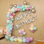 Pastel Bliss Birthday Balloon Arch Decoration - Image 2