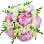 Freesias and Peonies Bridal Bouquet - Image 2