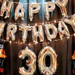 Silver Birthday Balloon Decoration Set - Image 2