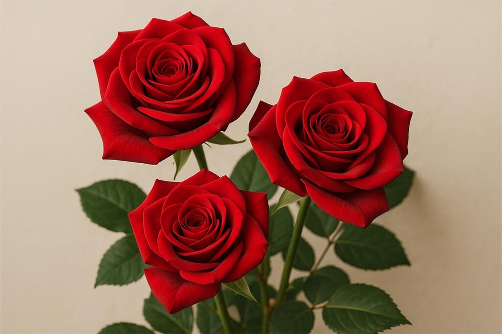 Freedom roses