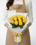 12 Yellow Roses Bouquet