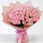 50 Pink Roses Bouquet
