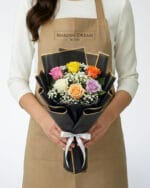 6 Mixed Color Roses Bouquet