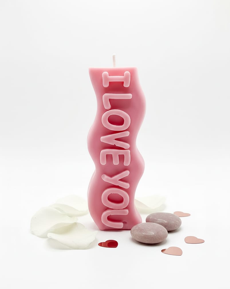 I Love You Candle
