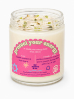 Protect Your Energy Crystal Candle - 8 oz Vegan Soy Wax Protection Candle making-dream
