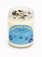 Return Back to Sender Evil Eye Crystal Candle - Rosemary, Mint, Tonka Bean & Eucalyptus Soy Candle making-dream