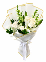 All White Florist Choice Bouquet