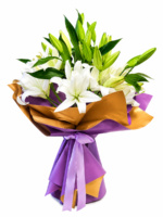 All White Florist Choice Bouquet - Image 7