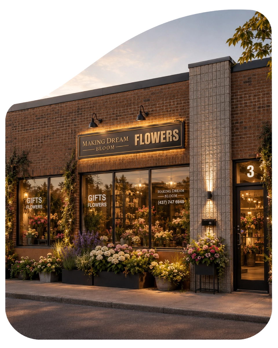 Making Dream Florist flower shop in Vaughan, Ontario